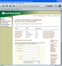 East Penn Bank: Contact